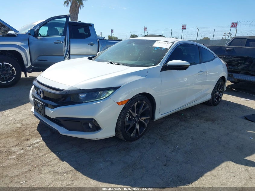 2019 Honda Civic VIN 2HGFC4B84KH303973 IAAI salvage auction — SIDE, Salvage (California), sold $3,550 on 2026-07-31 (photo 2)