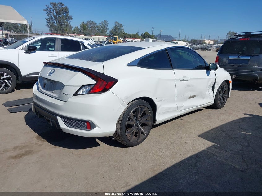 2019 Honda Civic VIN 2HGFC4B84KH303973 IAAI salvage auction — SIDE, Salvage (California), sold $3,550 on 2026-07-31 (photo 4)