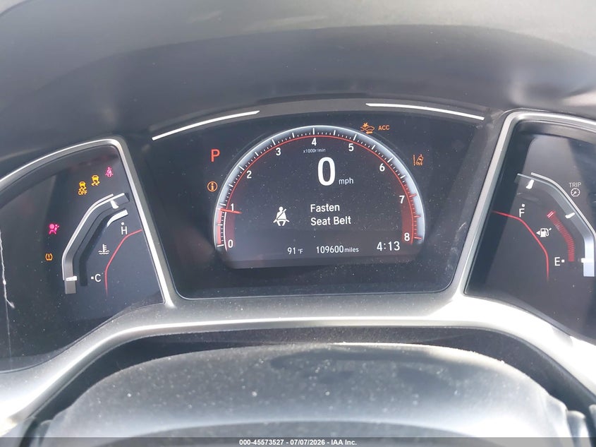 2019 Honda Civic VIN 2HGFC4B84KH303973 IAAI salvage auction — SIDE, Salvage (California), sold $3,550 on 2026-07-31 (photo 7)