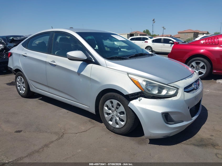 2016 Hyundai Accent VIN KMHCT4AE4GU980577 IAAI salvage auction — FRONT & REAR, Salvage Title, sold $800 on 2026-08-01 (photo 1)