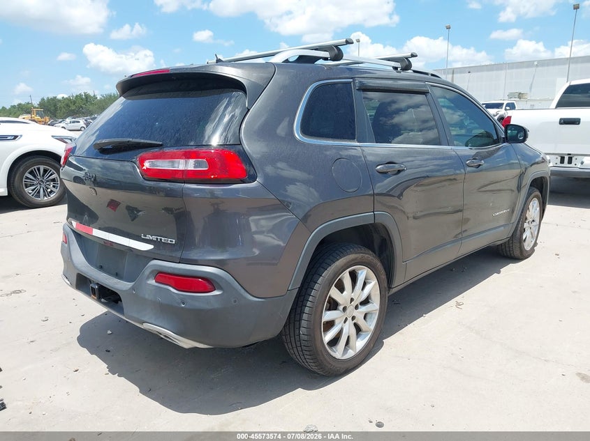 2015 Jeep Cherokee VIN 1C4PJLDS1FW560236 IAAI salvage auction — WATER/FLOOD, Salvage (Texas), sold $1,625 on 2026-08-01 (photo 4)