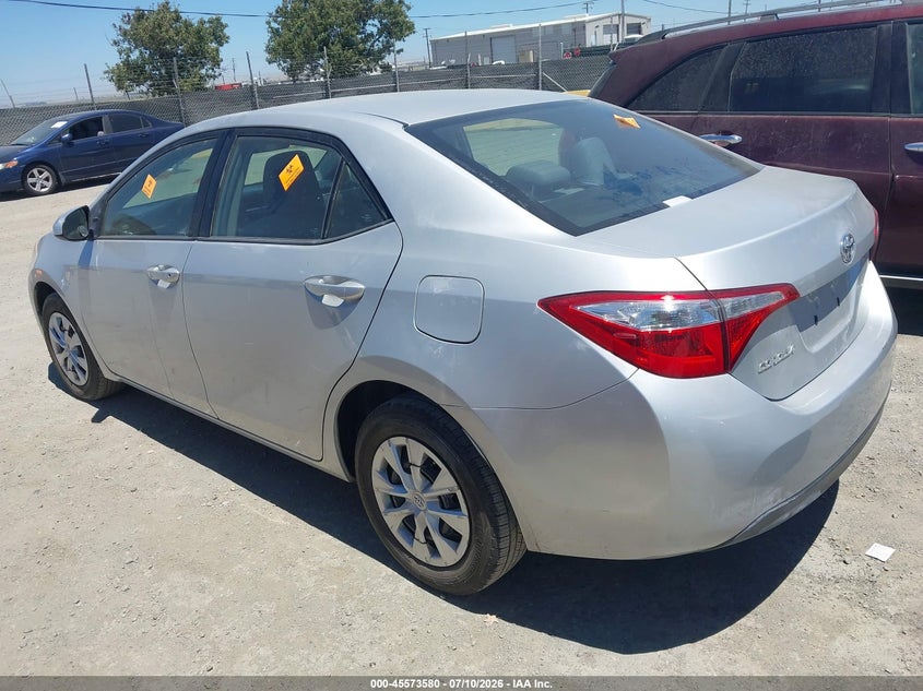 2015 Toyota Corolla VIN 5YFBURHEXFP260423 IAAI salvage auction — BIOHAZARD/CHEMICAL, Clear - Dealer Only (California), sold $4,700 on 2026-07-23 (photo 3)