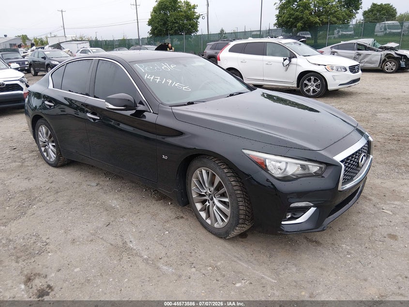 2019 Infiniti Q50 VIN JN1EV7AR6KM551819 IAAI salvage auction — NORMAL WEAR, Clear (Pennsylvania), sold $3,500 on 2026-07-24 (photo 1)