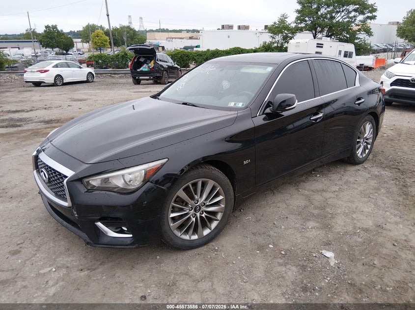 2019 Infiniti Q50 VIN JN1EV7AR6KM551819 IAAI salvage auction — NORMAL WEAR, Clear (Pennsylvania), sold $3,500 on 2026-07-24 (photo 2)