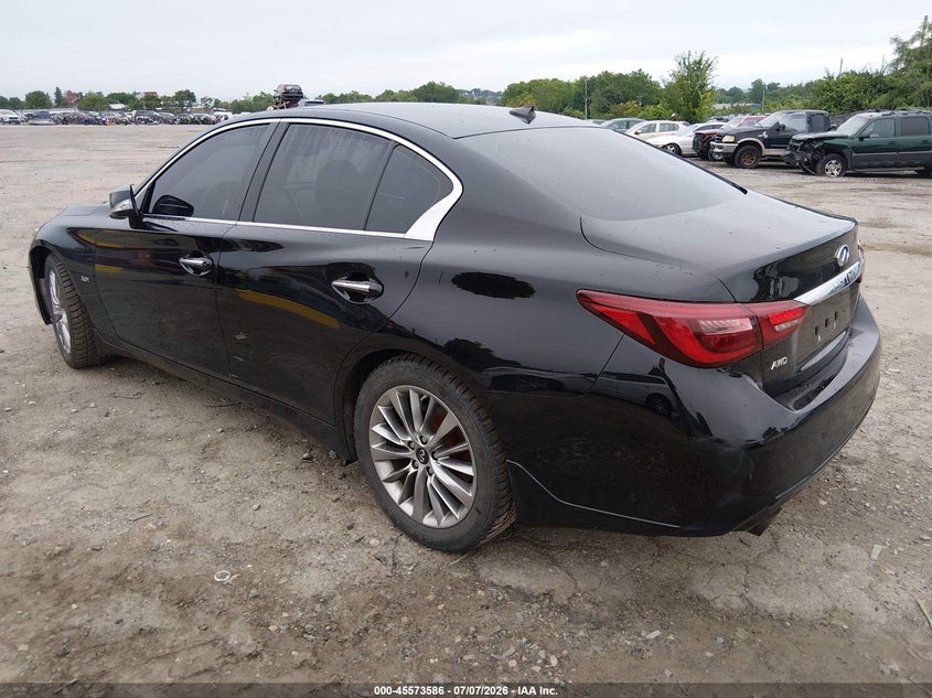 2019 Infiniti Q50 VIN JN1EV7AR6KM551819 IAAI salvage auction — NORMAL WEAR, Clear (Pennsylvania), sold $3,500 on 2026-07-24 (photo 3)