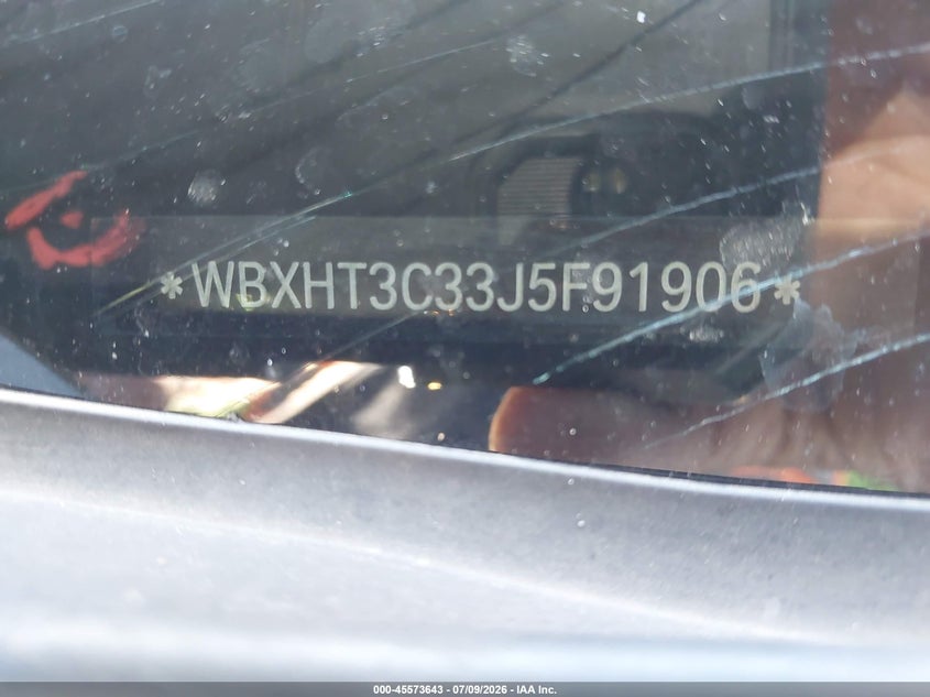 2018 BMW X1 VIN WBXHT3C33J5F91906 IAAI salvage auction — LEFT SIDE, Salvage Title, sold $2,350 on 2026-07-29 (photo 9)