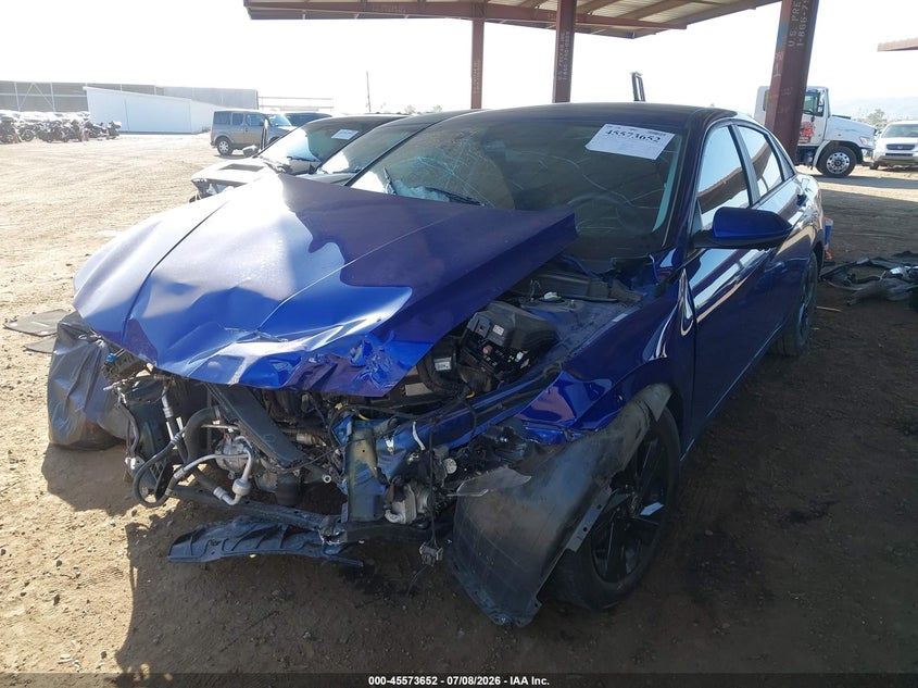 2021 Hyundai Elantra VIN KMHLM4AG1MU178045 IAAI salvage auction — FRONT END, Salvage (Arizona), sold $1,150 on 2026-07-28 (photo 2)