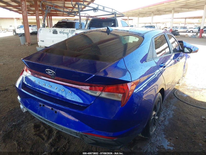 2021 Hyundai Elantra VIN KMHLM4AG1MU178045 IAAI salvage auction — FRONT END, Salvage (Arizona), sold $1,150 on 2026-07-28 (photo 4)