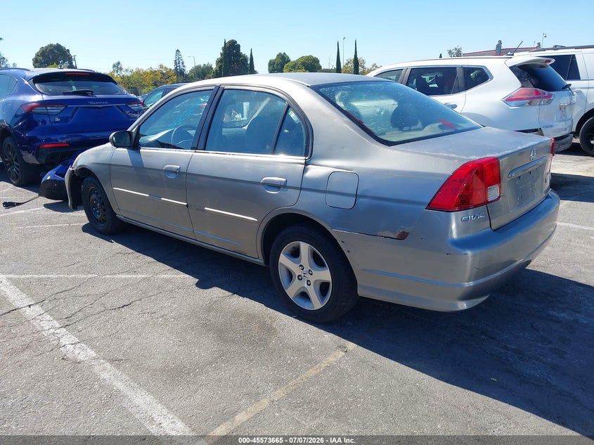 2005 Honda Civic VIN JHMES26775S001222 IAAI salvage auction — NORMAL WEAR, Salvage (California), sold $875 on 2026-07-30 (photo 3)