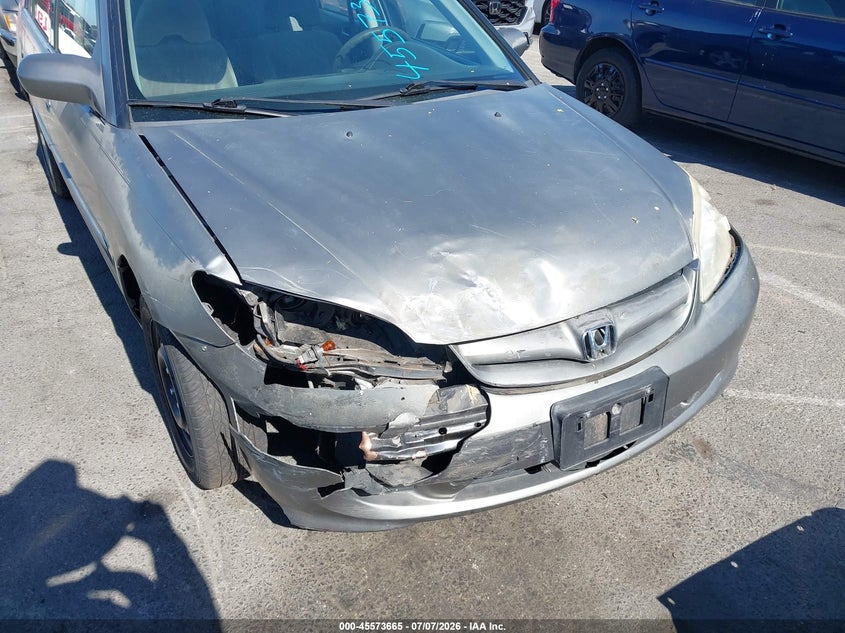 2005 Honda Civic VIN JHMES26775S001222 IAAI salvage auction — NORMAL WEAR, Salvage (California), sold $875 on 2026-07-30 (photo 6)