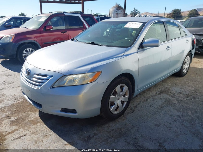 2007 Toyota Camry VIN JTNBE46K973059482 IAAI salvage auction — LEFT REAR, Salvage (California), sold $600 on 2026-07-23 (photo 2)