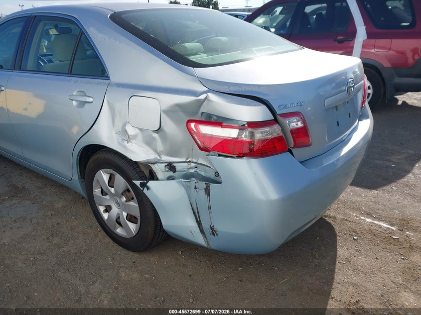 2007 Toyota Camry VIN JTNBE46K973059482 IAAI salvage auction — LEFT REAR, Salvage (California), sold $600 on 2026-07-23 (photo 6)