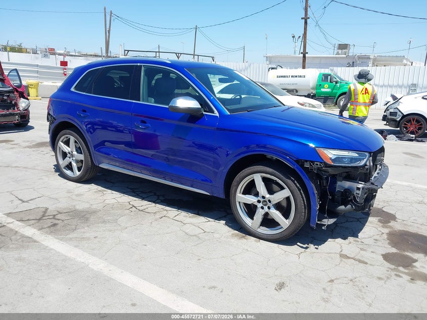 2022 Audi Sq5 VIN WA1B4AFY7N2050707 IAAI salvage auction — FRONT & REAR, Salvage Title, sold $16,000 on 2026-07-29 (photo 1)