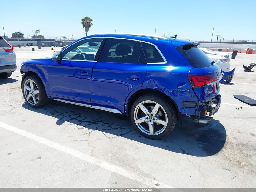 2022 Audi Sq5 VIN WA1B4AFY7N2050707 IAAI salvage auction — FRONT & REAR, Salvage Title, sold $16,000 on 2026-07-29 (photo 3)