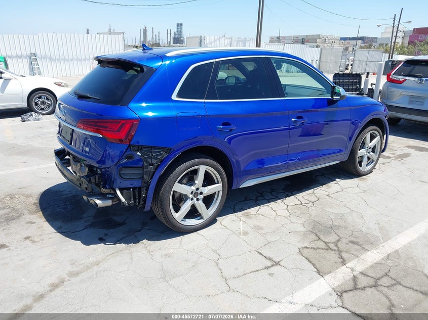 2022 Audi Sq5 VIN WA1B4AFY7N2050707 IAAI salvage auction — FRONT & REAR, Salvage Title, sold $16,000 on 2026-07-29 (photo 4)