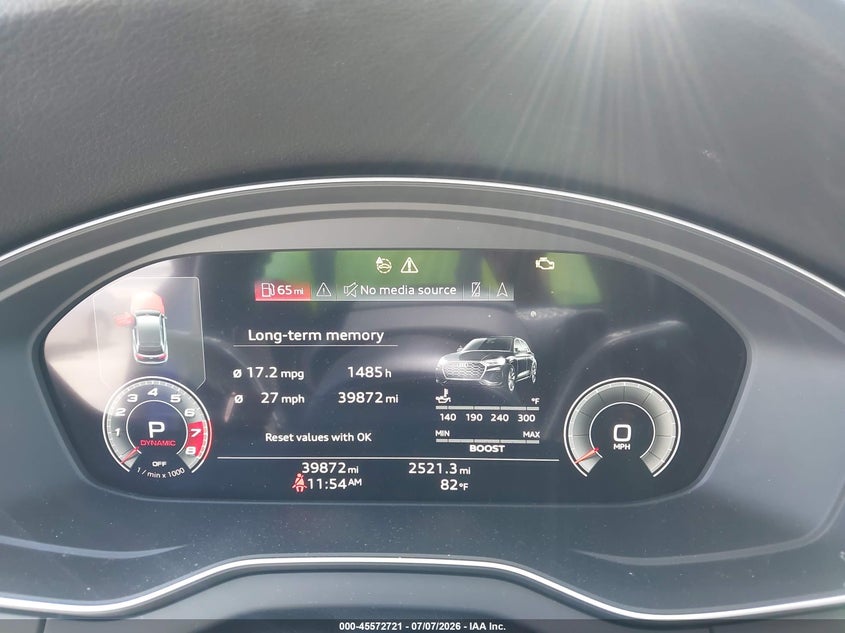 2022 Audi Sq5 VIN WA1B4AFY7N2050707 IAAI salvage auction — FRONT & REAR, Salvage Title, sold $16,000 on 2026-07-29 (photo 7)