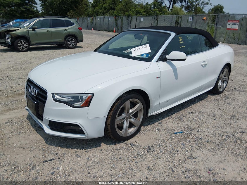 2016 Audi A5 VIN WAUM2AFH5GN007910 IAAI salvage auction — FRONT END, Salvage Title, sold $2,100 on 2026-07-28 (photo 2)