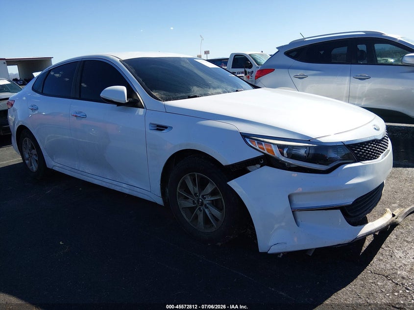 2016 Kia Optima VIN 5XXGT4L38GG051368 IAAI salvage auction — NORMAL WEAR, Salvage Title, sold $1,575 on 2026-07-17 (photo 1)