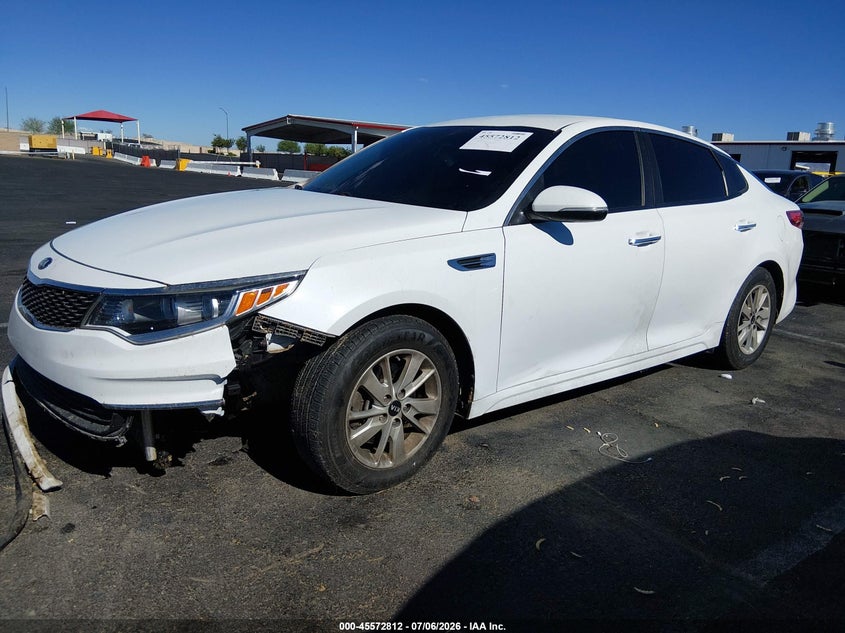 2016 Kia Optima VIN 5XXGT4L38GG051368 IAAI salvage auction — NORMAL WEAR, Salvage Title, sold $1,575 on 2026-07-17 (photo 2)
