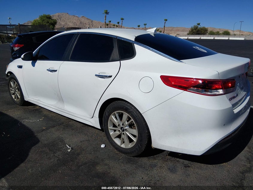 2016 Kia Optima VIN 5XXGT4L38GG051368 IAAI salvage auction — NORMAL WEAR, Salvage Title, sold $1,575 on 2026-07-17 (photo 3)