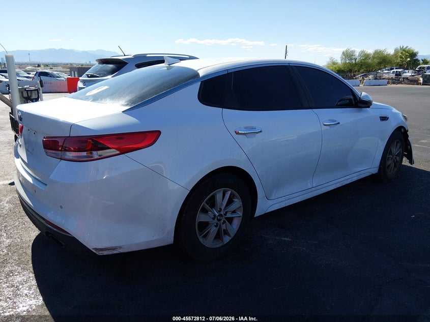 2016 Kia Optima VIN 5XXGT4L38GG051368 IAAI salvage auction — NORMAL WEAR, Salvage Title, sold $1,575 on 2026-07-17 (photo 4)