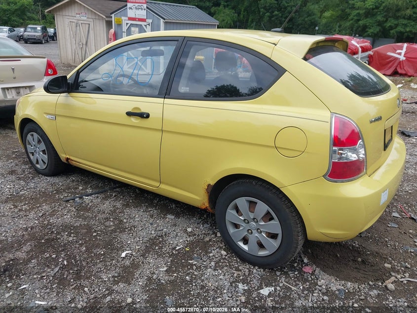 2008 Hyundai Accent VIN KMHCM36CX8U078452 IAAI salvage auction — NORMAL WEAR, Clear (Pennsylvania), sold $25 on 2026-07-21 (photo 3)