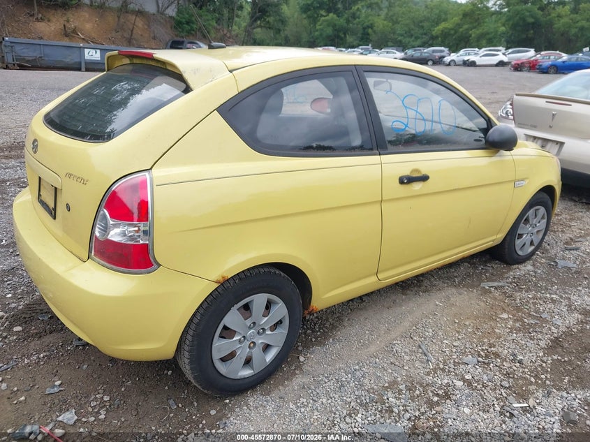2008 Hyundai Accent VIN KMHCM36CX8U078452 IAAI salvage auction — NORMAL WEAR, Clear (Pennsylvania), sold $25 on 2026-07-21 (photo 4)