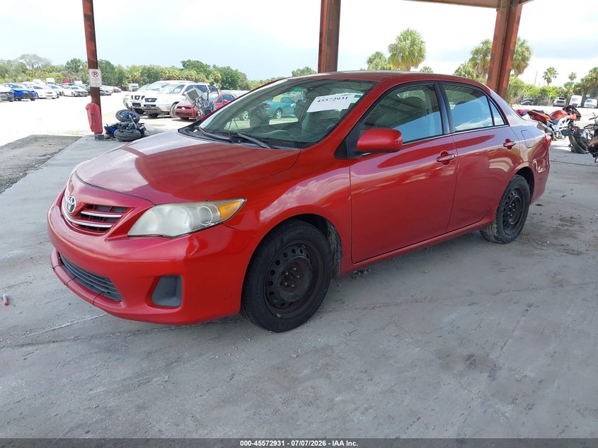 2013 Toyota Corolla VIN 5YFBU4EE6DP094180 IAAI salvage auction — NORMAL WEAR, Clear (Florida), sold $675 on 2026-07-28 (photo 2)