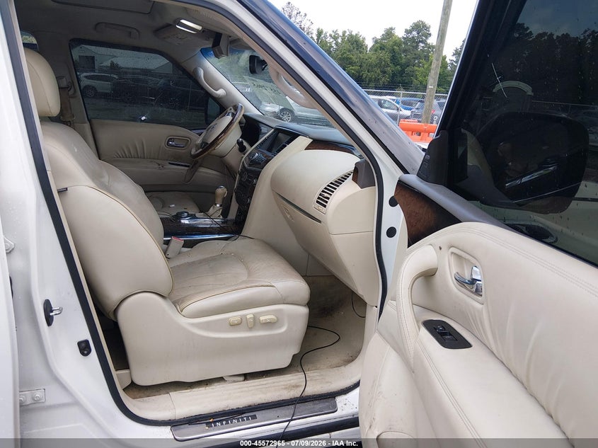 2012 Infiniti Qx56 VIN JN8AZ2NE7C9022947 IAAI salvage auction — VANDALISM, Wait Title, sold $1,100 on 2026-08-23 (photo 5)