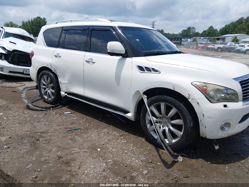 2012 Infiniti Qx56 VIN JN8AZ2NE7C9022947 IAAI salvage auction — VANDALISM, Wait Title, sold $1,100 on 2026-08-23 (photo 6)