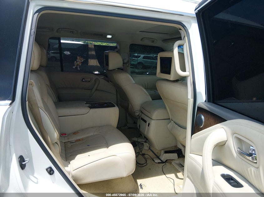 2012 Infiniti Qx56 VIN JN8AZ2NE7C9022947 IAAI salvage auction — VANDALISM, Wait Title, sold $1,100 on 2026-08-23 (photo 8)
