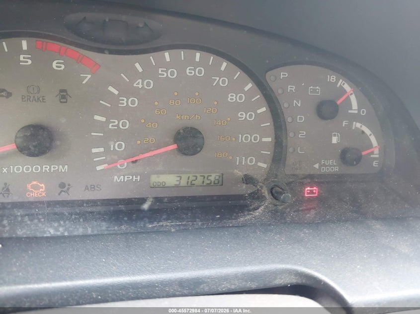 2002 Toyota Sequoia VIN 5TDZT34A02S075803 IAAI salvage auction — NORMAL WEAR, Clear (Florida), sold $675 on 2026-07-29 (photo 7)