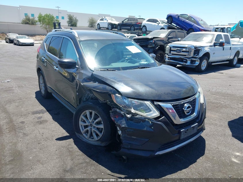2017 Nissan Rogue VIN JN8AT2MT7HW390829 IAAI salvage auction — RIGHT FRONT, Salvage Title, sold $850 on 2026-07-31 (photo 1)