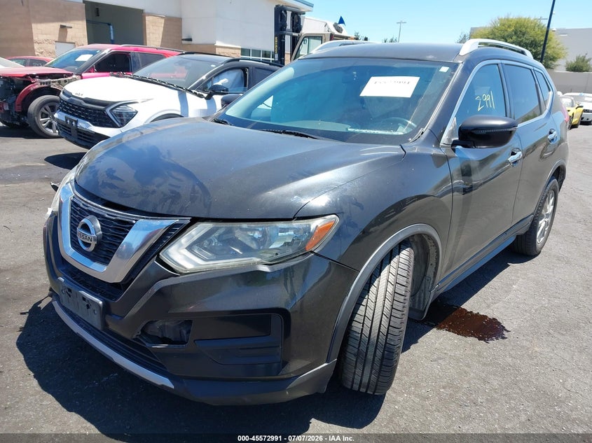 2017 Nissan Rogue VIN JN8AT2MT7HW390829 IAAI salvage auction — RIGHT FRONT, Salvage Title, sold $850 on 2026-07-31 (photo 2)