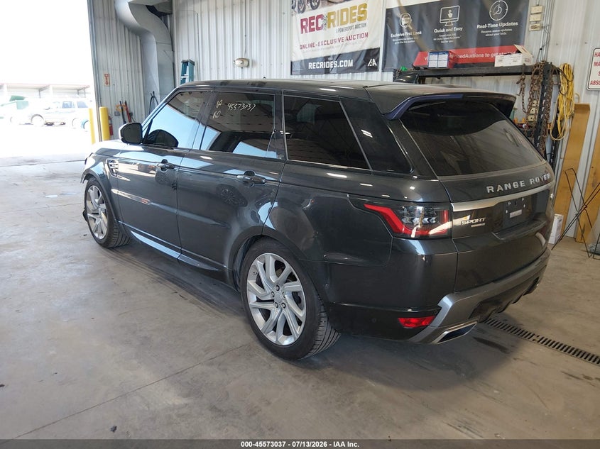 2019 Land rover Range rover sport VIN SALWR2RV7KA419110 IAAI salvage auction — FRONT END, Salvage Title, sold $6,900 on 2026-07-29 (photo 3)