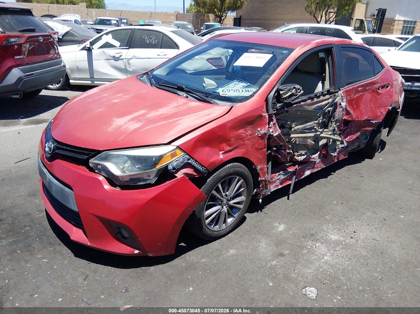 2015 Toyota Corolla VIN 5YFBURHE0FP185909 IAAI salvage auction — LEFT SIDE, Salvage Title, sold $1,650 on 2026-07-31 (photo 2)