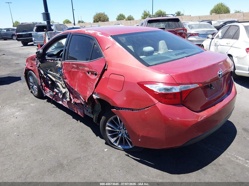 2015 Toyota Corolla VIN 5YFBURHE0FP185909 IAAI salvage auction — LEFT SIDE, Salvage Title, sold $1,650 on 2026-07-31 (photo 3)