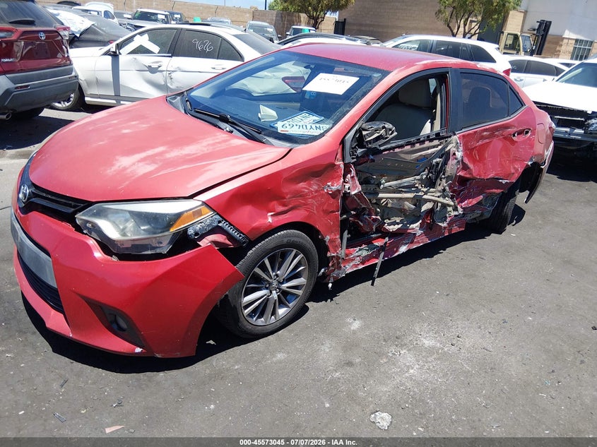2015 Toyota Corolla VIN 5YFBURHE0FP185909 IAAI salvage auction — LEFT SIDE, Salvage Title, sold $1,650 on 2026-07-31 (photo 6)