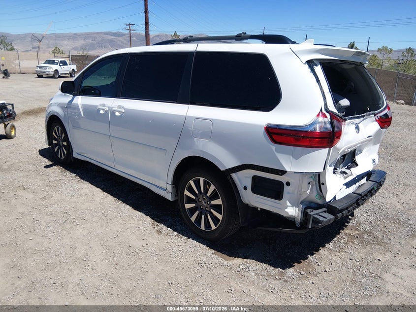 2020 Toyota Sienna VIN 5TDJZ3DCXLS239900 IAAI salvage auction — REAR END, Wait Title, sold $7,800 on 2026-08-21 (photo 3)