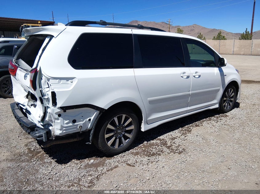 2020 Toyota Sienna VIN 5TDJZ3DCXLS239900 IAAI salvage auction — REAR END, Wait Title, sold $7,800 on 2026-08-21 (photo 4)