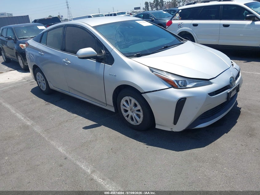 2020 Toyota Prius VIN JTDKARFUXL3123389 IAAI salvage auction — LEFT FRONT, Salvage (California), sold $3,550 on 2026-07-30 (photo 1)