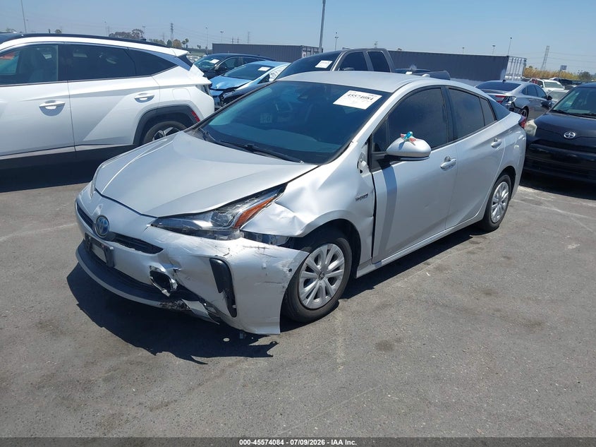 2020 Toyota Prius VIN JTDKARFUXL3123389 IAAI salvage auction — LEFT FRONT, Salvage (California), sold $3,550 on 2026-07-30 (photo 2)