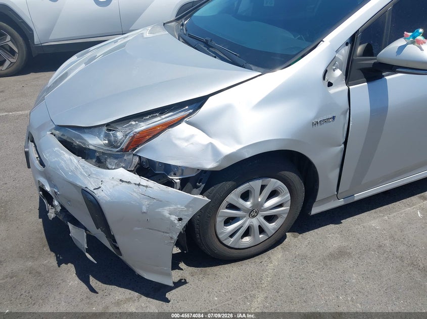 2020 Toyota Prius VIN JTDKARFUXL3123389 IAAI salvage auction — LEFT FRONT, Salvage (California), sold $3,550 on 2026-07-30 (photo 6)