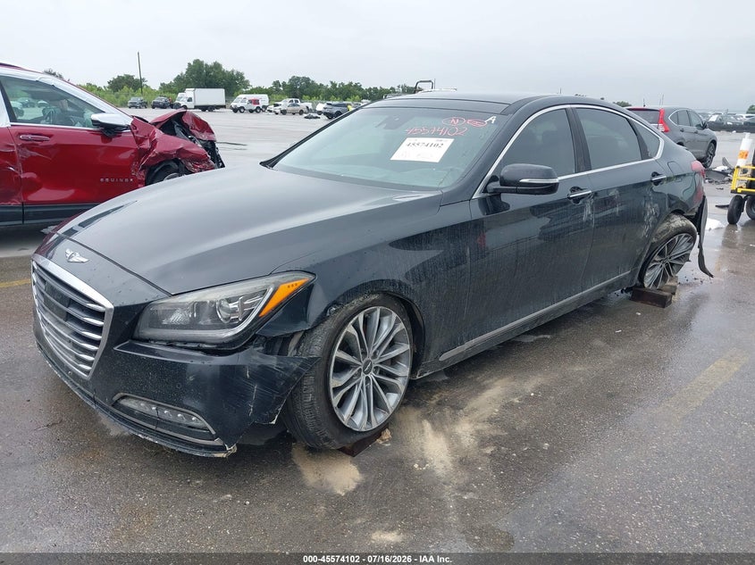 2017 Genesis G80 VIN KMHGN4JE7HU192924 IAAI salvage auction — FRONT END, Wait Title, sold $1,150 on 2026-09-03 (photo 2)