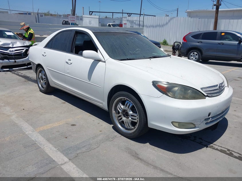 2002 Toyota Camry VIN JTDBE32K120037247 IAAI salvage auction — REAR END, Salvage (California), sold $400 on 2026-07-22 (photo 1)