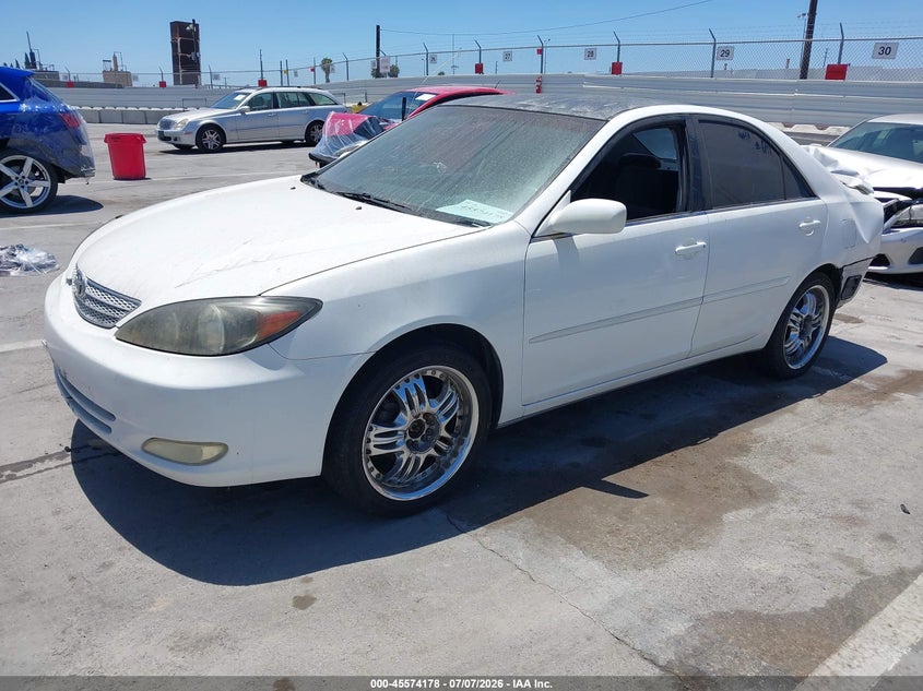 2002 Toyota Camry VIN JTDBE32K120037247 IAAI salvage auction — REAR END, Salvage (California), sold $400 on 2026-07-22 (photo 2)