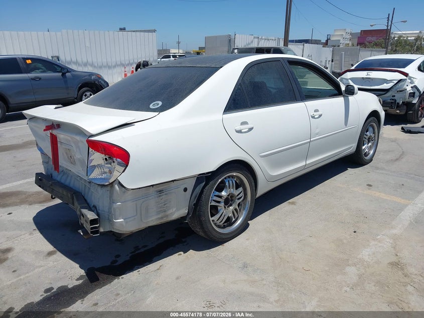 2002 Toyota Camry VIN JTDBE32K120037247 IAAI salvage auction — REAR END, Salvage (California), sold $400 on 2026-07-22 (photo 4)