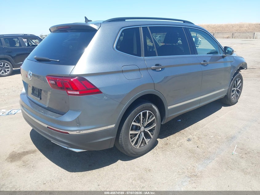 2021 Volkswagen Tiguan VIN 3VV3B7AX9MM058446 IAAI salvage auction — RIGHT FRONT, Salvage Title, sold $6,600 on 2026-08-10 (photo 4)