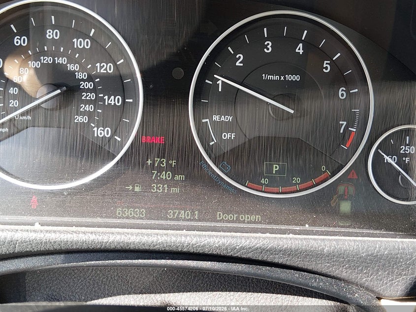 2014 BMW 3er VIN WBA3B3C5XEF545155 IAAI salvage auction — NORMAL WEAR, Clear (Colorado), sold $25 on 2026-07-21 (photo 7)