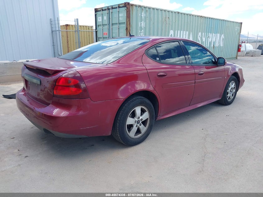 2006 Pontiac Grand prix VIN 2G2WP552561142553 IAAI salvage auction — UNKNOWN, Salvage (Utah), sold $350 on 2026-08-01 (photo 4)